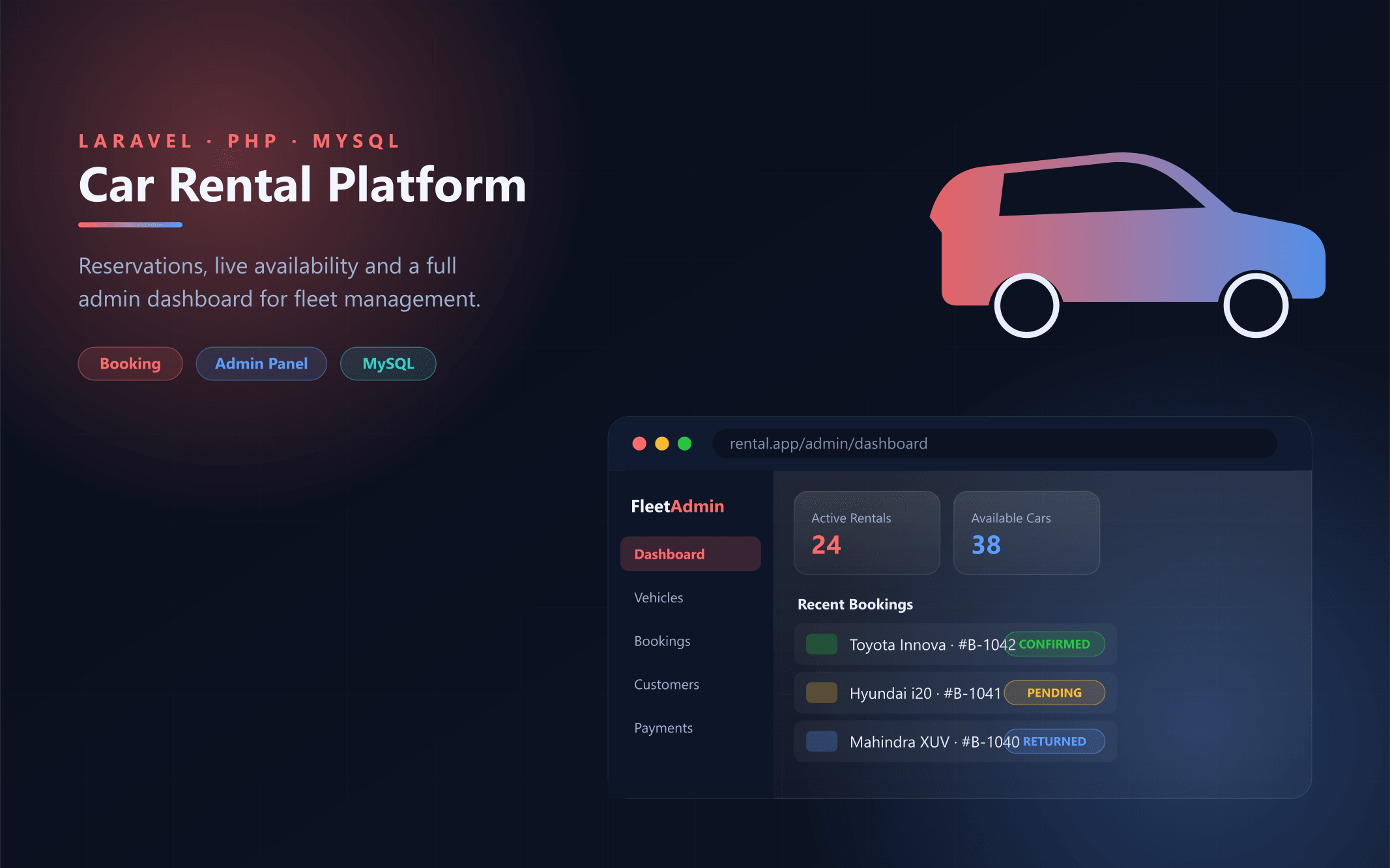 Laravel Car Rental
